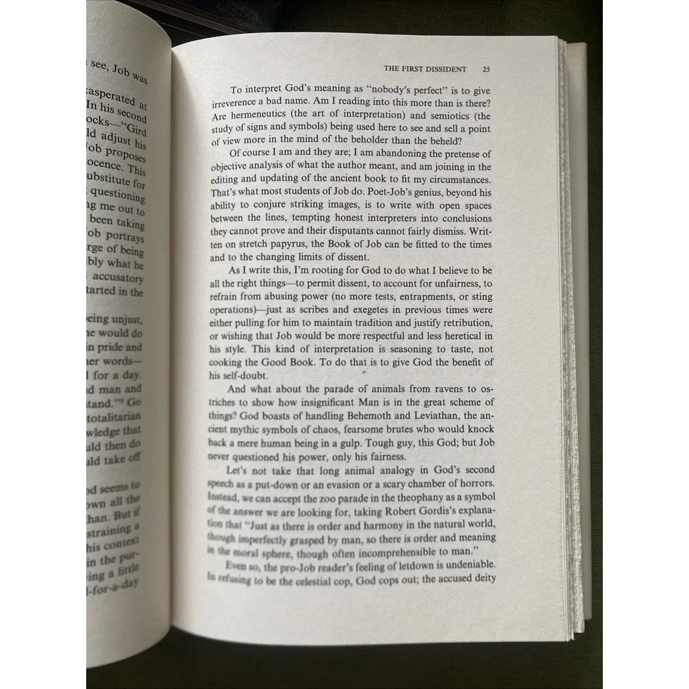 The First Dissident: The Book of Job VTGSafire, William 1st Edition 1st Printing